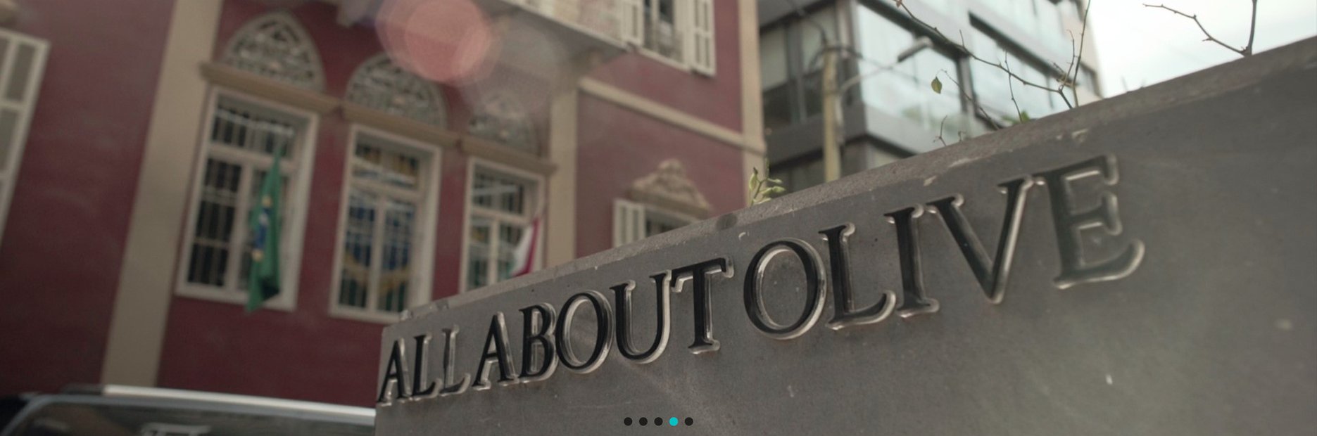 The All About Olive sign outside House of Zejd